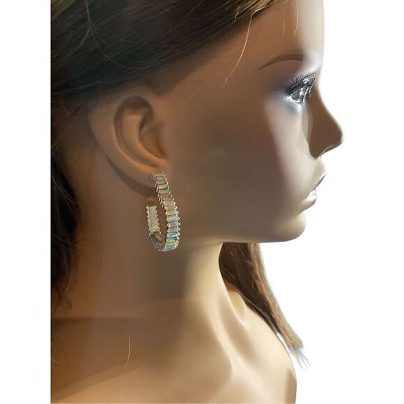 Iridescent Heart Earrings - Picture 8 of 10